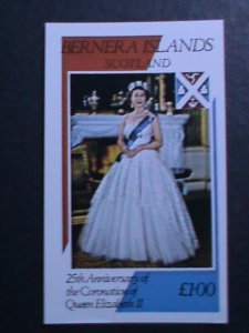 ​SCOTLAND-BERNERA IS.-25 ANNIV: QUEEN ELIZABETH II-CORONATION- IMPERF MNH-S/S