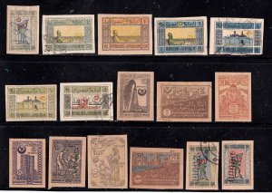 Azerbaijan      16 early classics      mint & used           unchecked