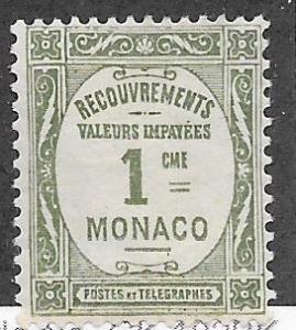 Monaco #J21   (MH) CV $0.40