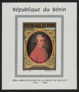 Benin Wolfgang Amadeus Mozart composer MS RARR 1991 MNH SG#1156 MI#509