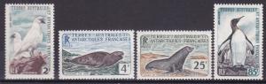 French Southern & Antarctic FSAT 16-19 Mint 1960 Full Set Scv $120.00