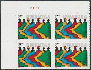 3881 MNH UL PB(4) Kwanzaa - no per item S&H fee