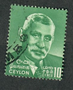 Ceylon #418 used single