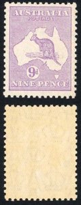 Australia SG108 9d Violet Kangaroo Small Multiple Wmk M/M