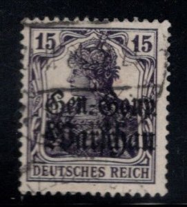 Poland Scott N12 Used German occupation WW1 Overprint