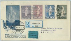 82058 - ISLAND  Iceland - Postal History - FACIT 227 /232  on  FDC Cover 1938