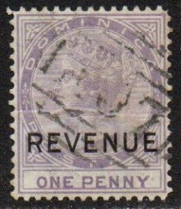 Dominica Sc #5 Used 'REVENUE' overprint; SG #R1