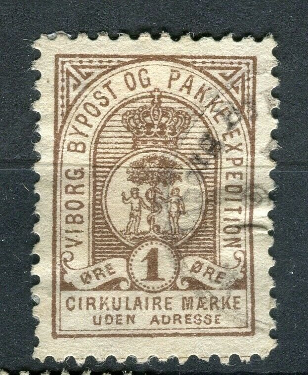 NORWAY; VIBORG 1860s-80s early classic By Post local issue used 