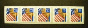 Scott 2915D, 32c Flag over Porch, PNC5 #11111, (10x10), MNH Coil Beauty