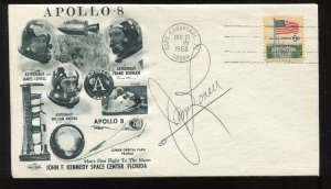 ASTRONAUT JAMES LOVELL SIGNED APOLLO 8 MISSION COVER LV5618
