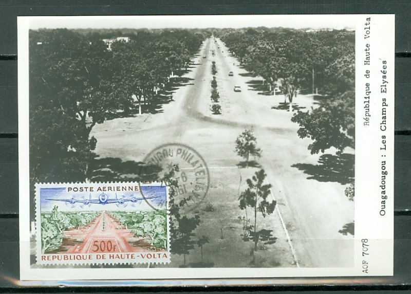 BURKINA FASO  #C3 on SRACE OLD POSTCARD