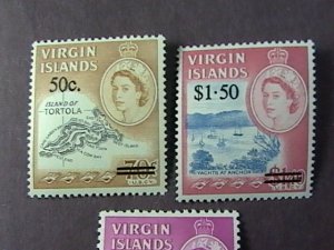 BRITISH VIRGIN ISLANDS # 173-175-MINT/NEVER HINGED-COMPLETE SET--QEII--1966