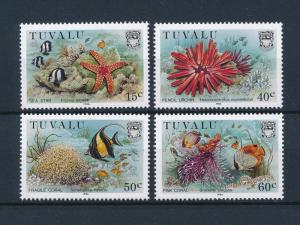 [48045] Tuvalu 1986 Marine life Corals MNH