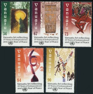 Vanuatu #763-767 Independence 20th Anniversary Postage Stamps 2000 Mint LH