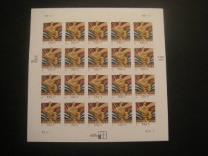 Scott 3766, $1 Wisdom, Sheet of 20 #P11111, MNH Beauty, 03 date, MNH Beauty