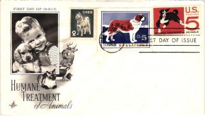 #1307 Humane Treatment of Animals – 3 stamp foreign combo – Artcraft Cach...