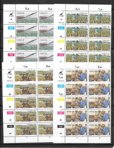 South Africa Ciskei #38-41 MNH 4 Margin Inscription Blocks of 10 (12151)