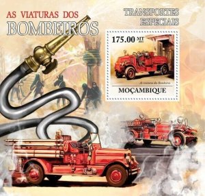 Mozambique 2011 MNH-Special Transport - Fire Brigade. Mi 5308/Bl.561, Scott 2506