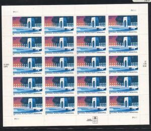 US Stamp #3862 MNH World War II Memorial Complete Sheet / 20
