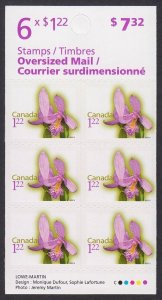 ORCHID ROSE POGONIA = Booklet of 6 Canada 2010 #2363a (BK420) MNH