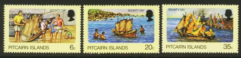 Pitcairn Islands Sc# 174-6 MNH Bounty Day 1978