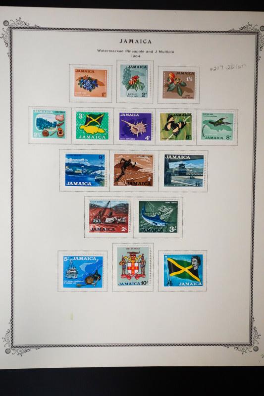 Jamaica 1800s to 1960s Stamp Collection