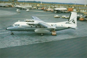 7496 Aviation Postcard ROUSSEAU AVIATION NORD 262 B Airlines-