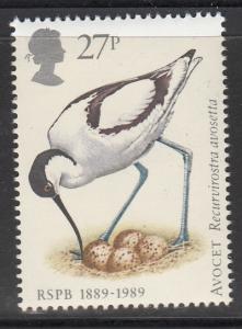 Great Britain 1989 MNH Scott #1240 27p Avocet - Birds