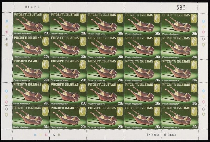 PITCAIRN ISLANDS: 1980 Handicrafts set 9c-40c sheets. MNH **. SG 207-10.