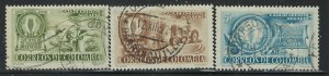 Colombia 670-72 Used 1957 issues (an5760)