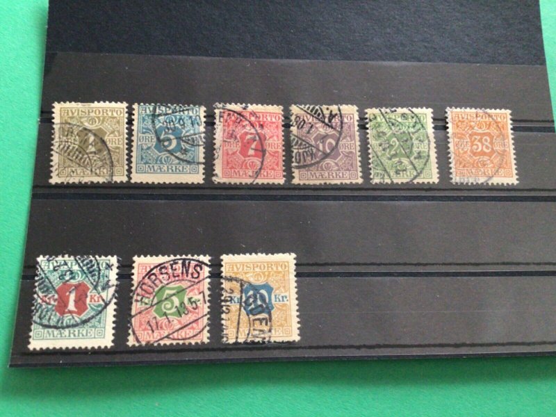 Denmark Newspaper postage due  used stamps A12032