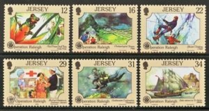 $1 World MNH Stamps (1240), Jersey Scott 461-66, set of 6 MNH Face £1.45