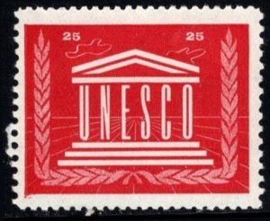 1950 Sweden Charity Poster Stamp Unesco Gift Stamp MNH
