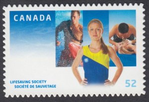 Canada - #2282ii Lifesaving Society Centennial Die Cut From Quarterly Pack - MNH