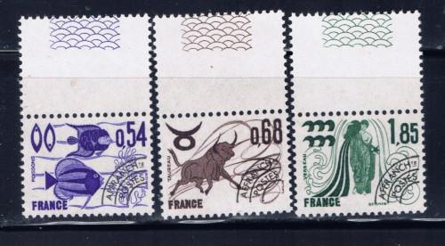 France 1522;1525;1531 NH 1977-78 issues; 