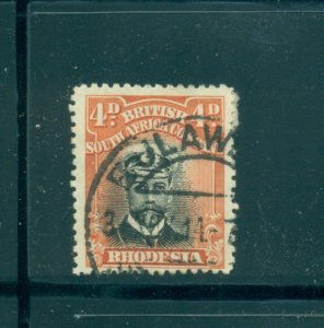 Rhodesia - Sc# 125. 4p 1913 GeoV. Used. $42.50