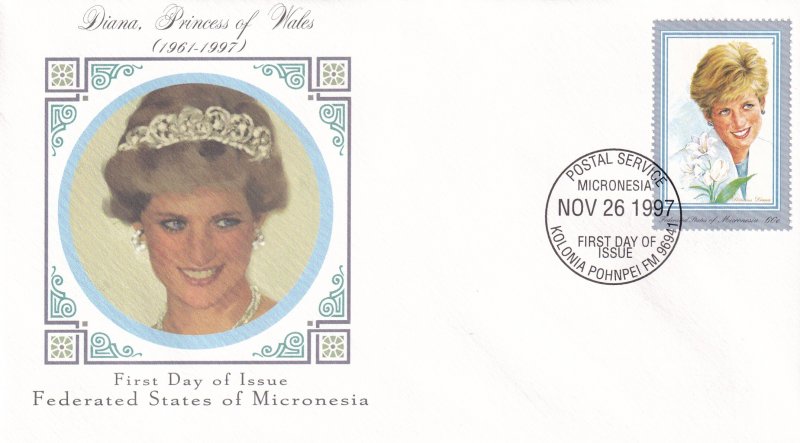 1997, Micronesia: Diana, Princess of Wales, FDC (E11393)