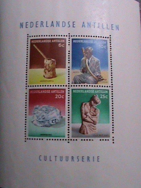 NEDERLAND ANTILLES-1962-SC#279a CULTURAL SCULPTURES-MNH S/S-VERY FINE