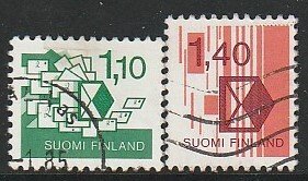 1984 Finland - Sc 689-90 - used VF - 2 single - Nordic Postal Rates