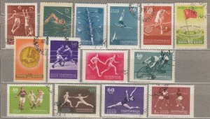 Russia 1956 Sport Used(o) Mi 1849-1862
