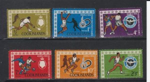 Cook Islands # 175-178, C10-11 2nd South Pacific Games, Mint NH, 1/2 Cat.
