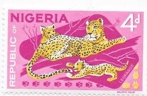 Nigeria #189 4d Spotted Leporads  (MNH) CV$0.50