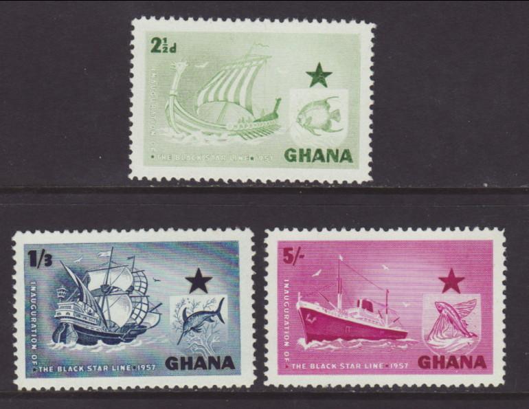 Ghana 14-16 Ships MNH VF