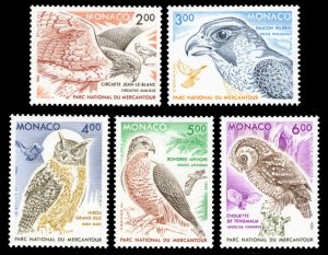 Monaco 1993 Birds Scott #1843-1847 Mint Never Hinged