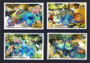 Micronesia WWF Mandarinfish 4v 2009 MNH SC#848a-d MI#2052-2055