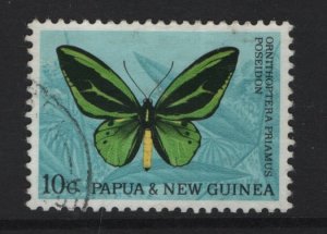 Papua New Guinea  #213  used  1966 butterflies 10c