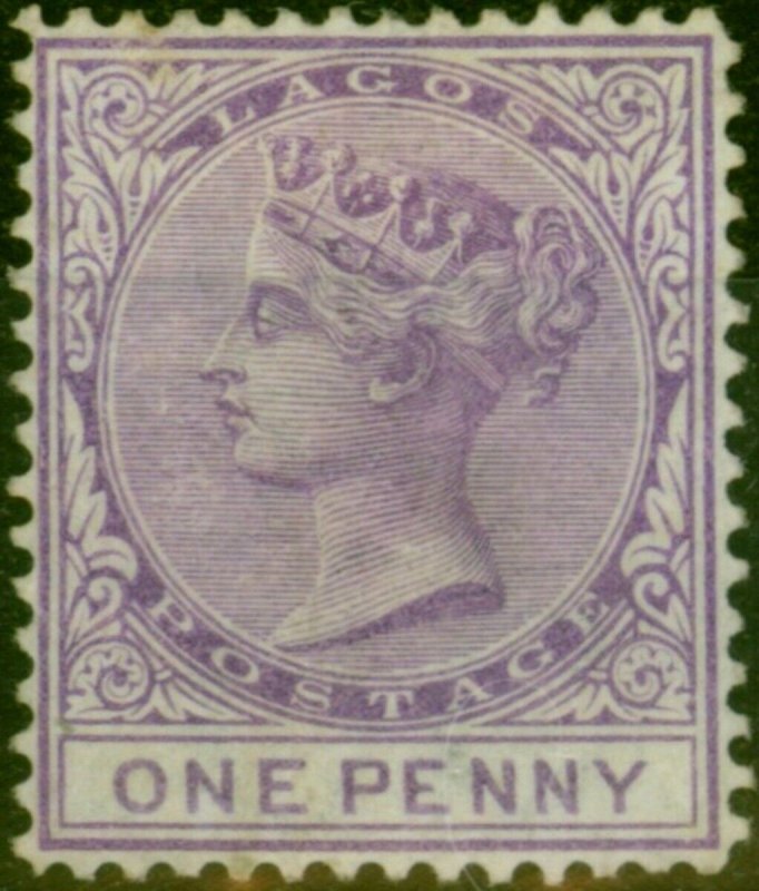 Lagos 1876 1d Lilac-Mauve SG10 Fine MM 