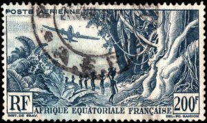 French Equatorial Africa #C31-C33, Complete Set(3), 1946, Used