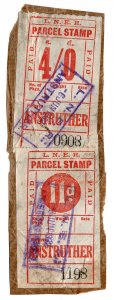 (I.B) London & North Eastern Railway : Parcel Stamp 4/11d (Anstruther) 