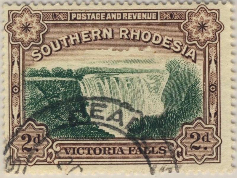 SOUTHERN RHODESIA - SG 35a CANCELLED HEADLANDS DOUBLE CIRCLE DS